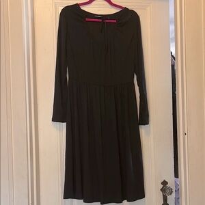 ModCloth NWOT L Ribbed Black Long Sleeve Dress